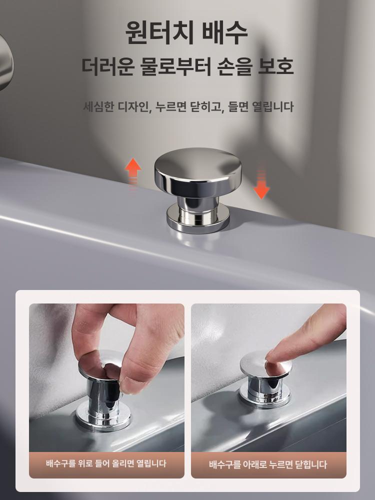 야외 간이개수대 보조 다용도실 씽크대 발코니 캠핑용 간이싱크대 플라스틱싱크대 - 상세 이미지 2