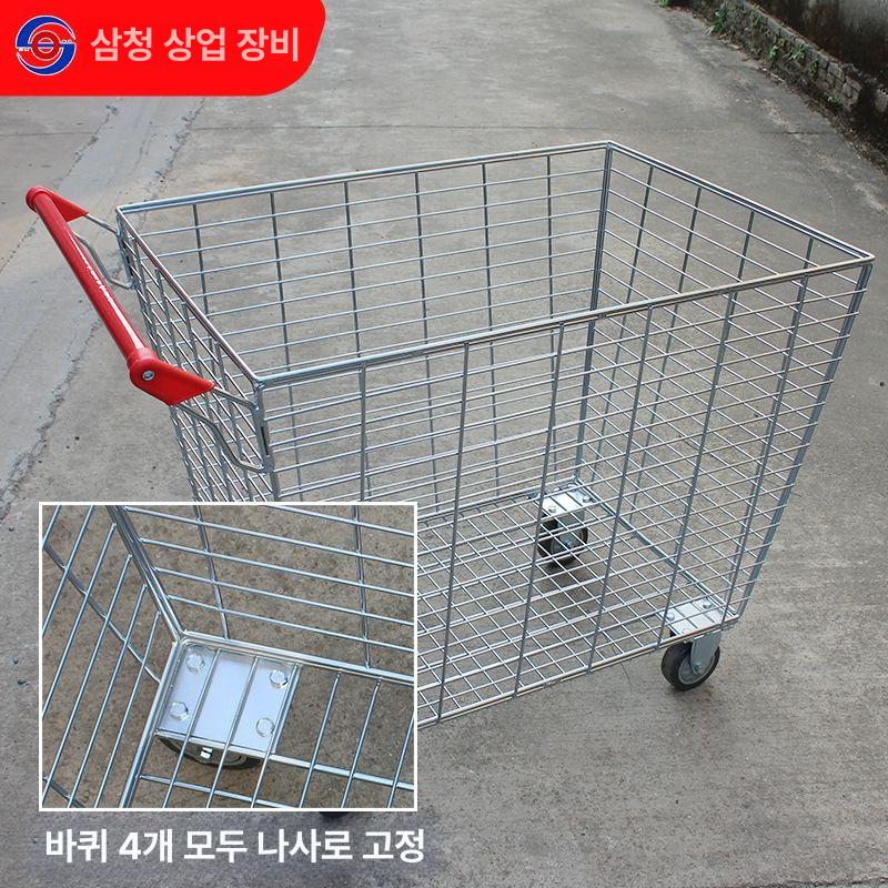 다용도 핸드캐리어 쇼핑카트 바퀴달린 손수레카트 슈퍼 시장바구니캐리어 마트카트 - 상세 이미지 3