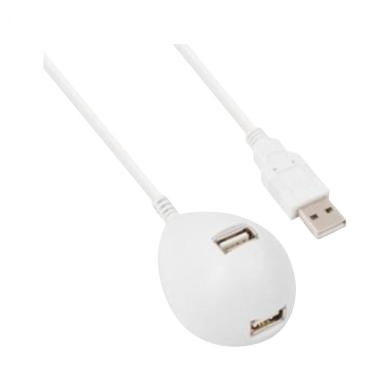 USB 연장 스탠드 케이블 1.8M 화이트 - 상품 이미지