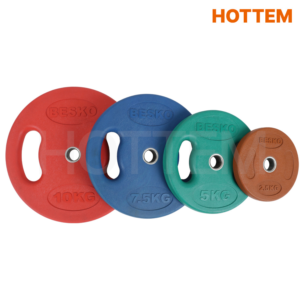 베스코 컬러 바벨 경량원판 우레탄 원판 30mm 10kg 이미지 8