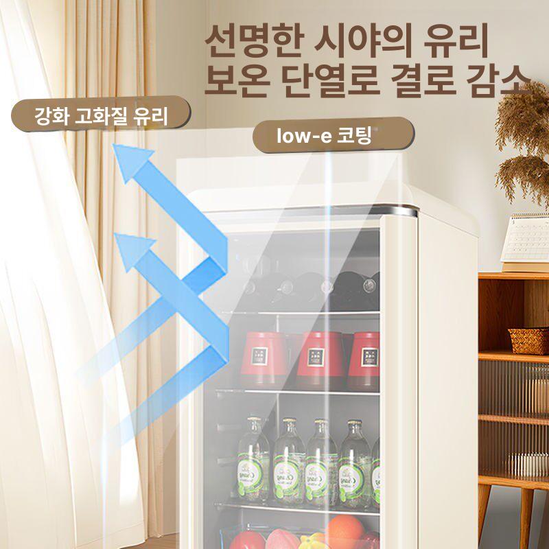 소형빈티지 자취냉장고 레트로냉장고 음료수 예쁜 가정용 원룸냉장고 맥주냉장고 복고 이미지 6