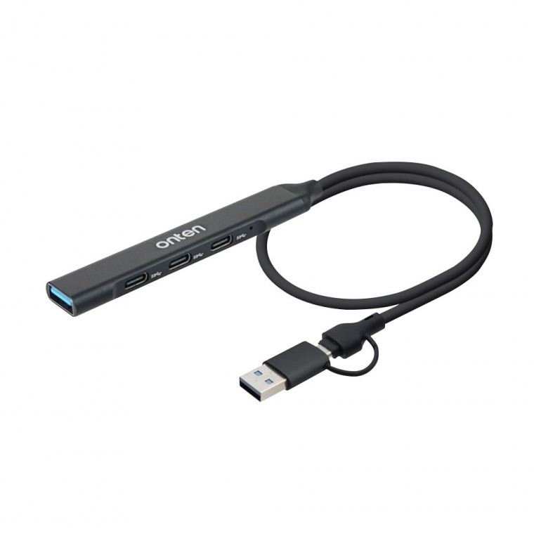 USB 3.0 C타입 A타입 4포트 허브 컴퓨터 데스크탑 PC 노트북 5Gbps - 상품 이미지