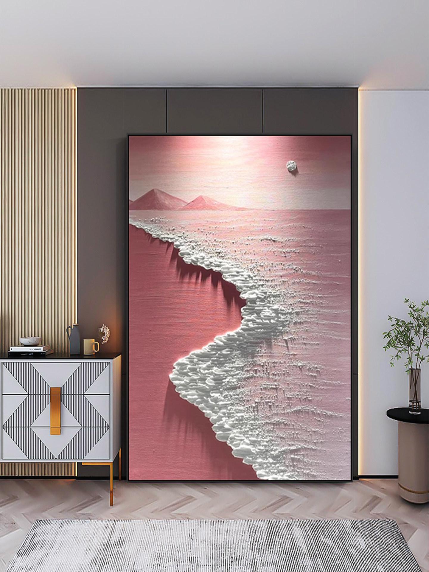 물 그림 사진 파도 해바라기 유화 동양화 폭포 사진 거실벽 꾸미기 바다 유화 그리기 - 상품 이미지