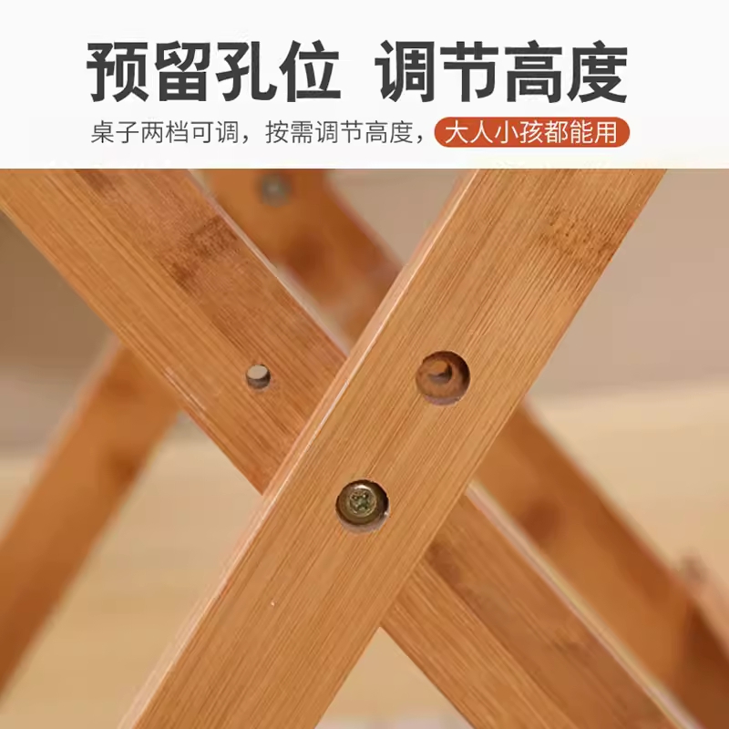 접이식 식탁 폴딩 테이블 거실 업소 심플한 사각형 50X50X50cm - 상세 이미지 4