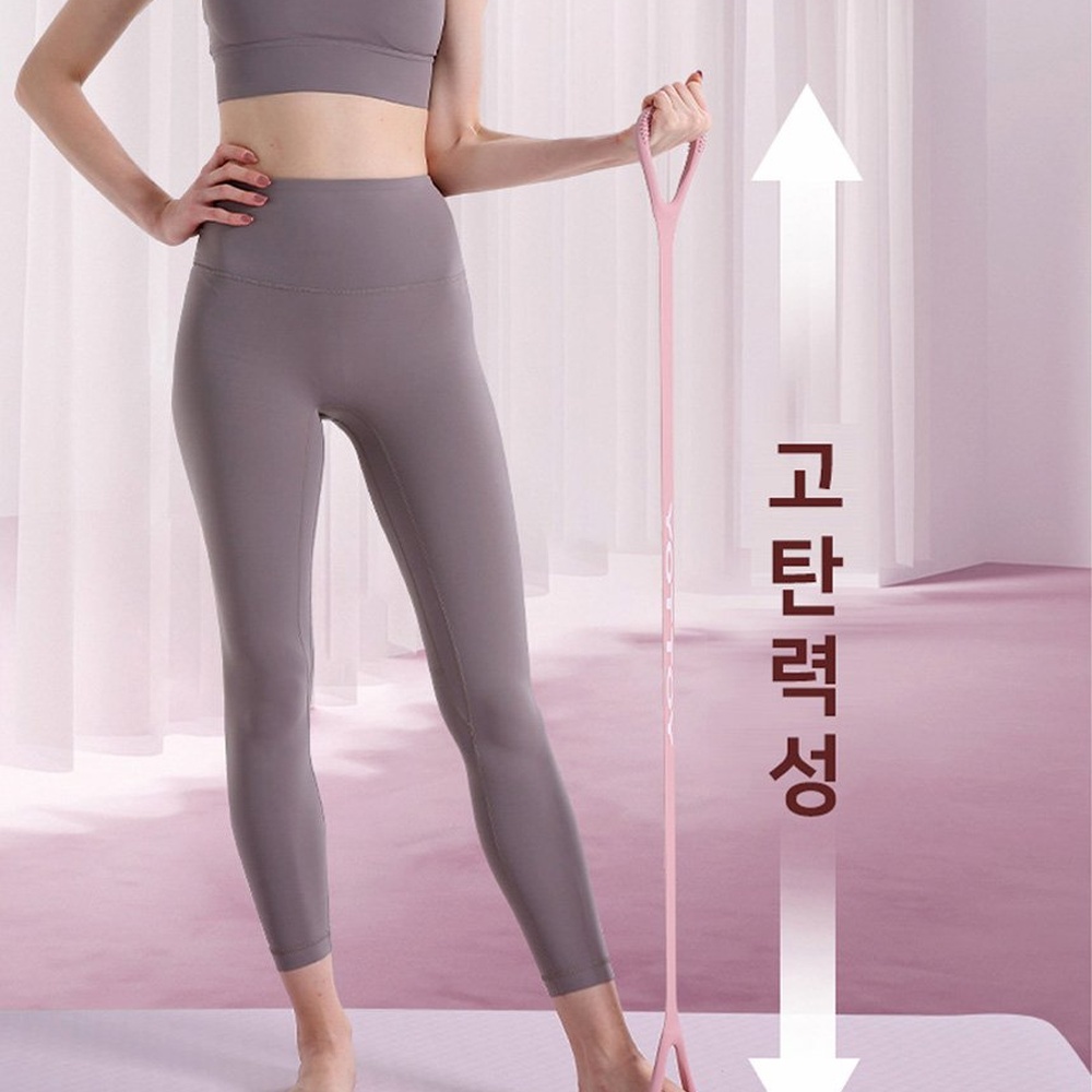 실리콘 무독성 탄력형 스트레칭 필라테스 요가 헬스 운동밴드 4컬러 요가밴드 - 상세 이미지 3