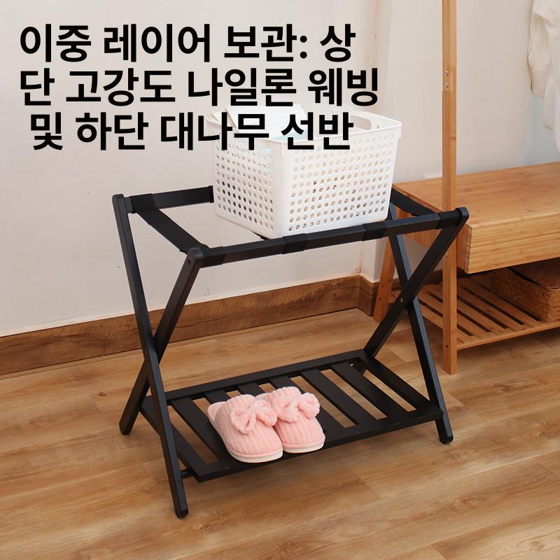 폴딩 수하물 캐리어받침대 호텔러기지랙 가방거치대 진열대 캐리어랙 - 상세 이미지 5