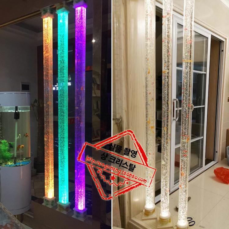 물 기둥 램프 거실 침실 인테리어 무드등 스탠드 조명 장식 실내 배경 카페 - 상세 이미지 3