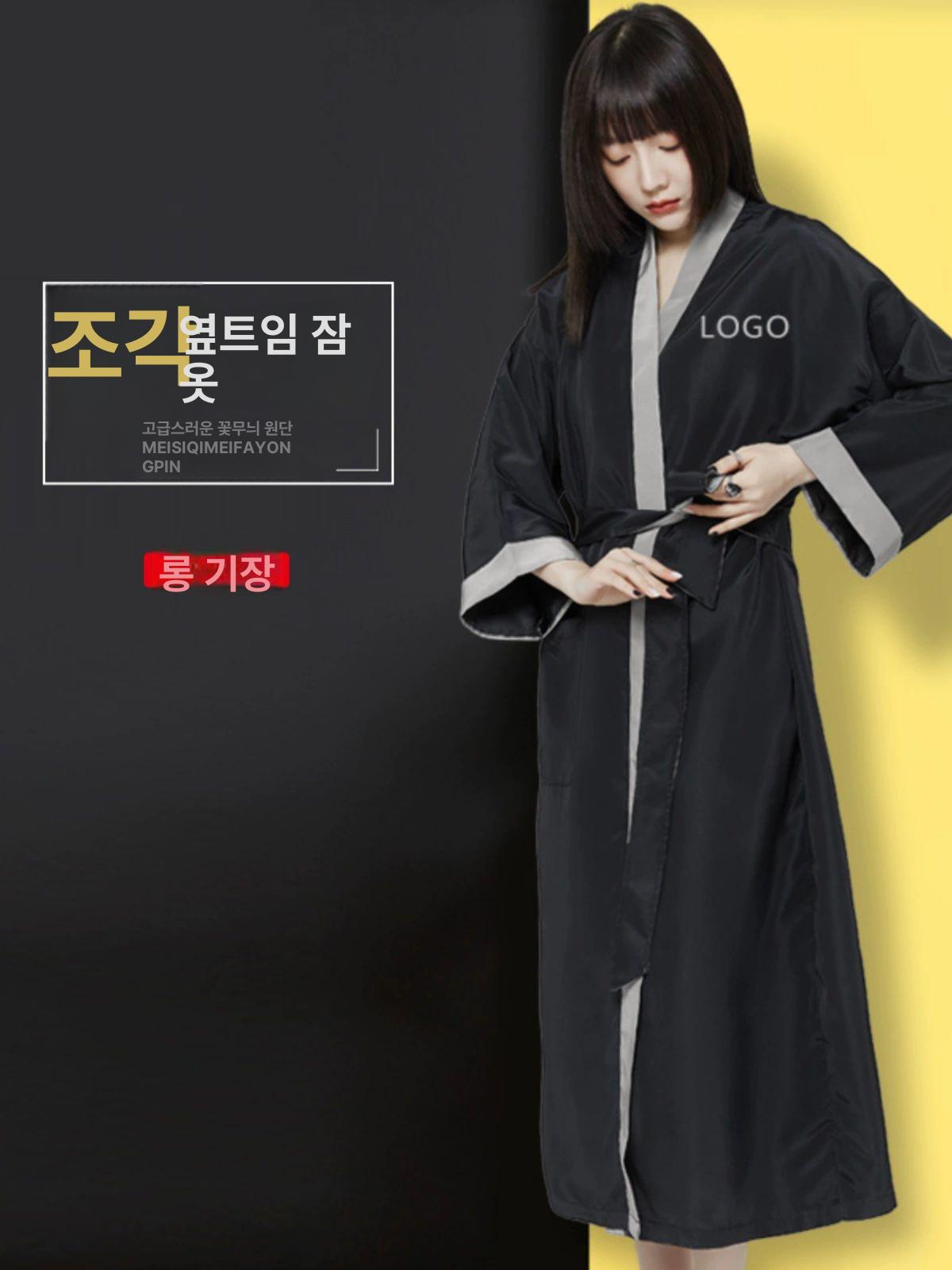피부관리실 가운 에스테틱 마사지 피부샵 사우나 미용 코튼로브 - 상세 이미지 2