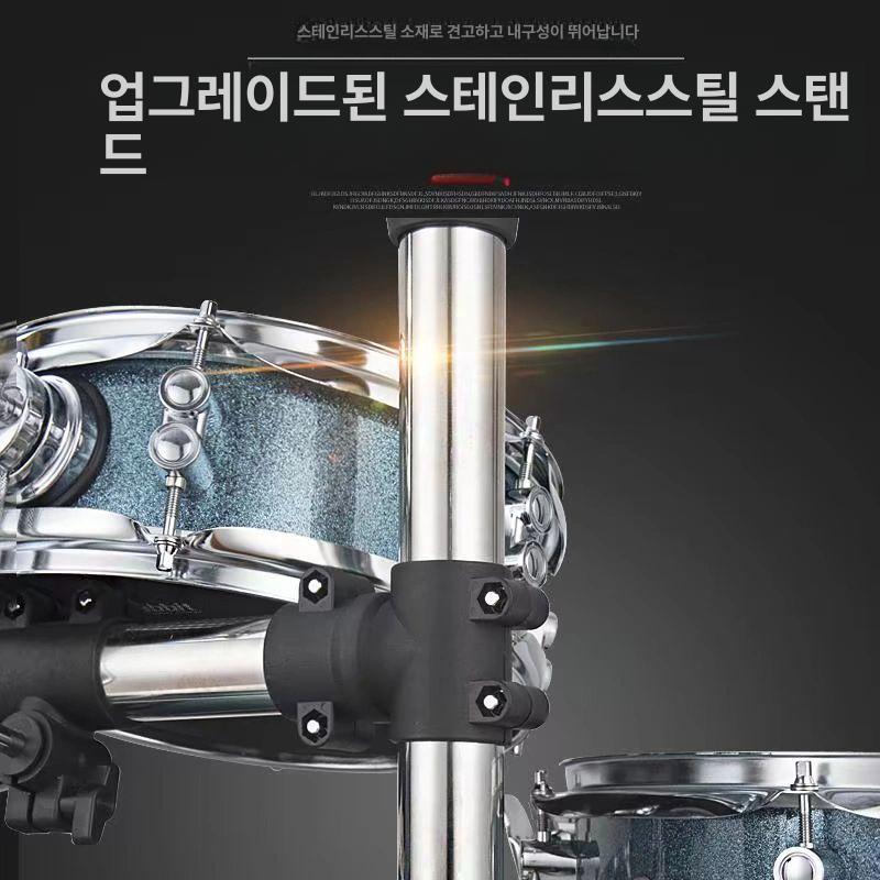 휴대용 드럼스틱 세트 이동식 포터블 패키지 연습 키트 패드 스네어 버스킹드럼 가방 - 상세 이미지 4
