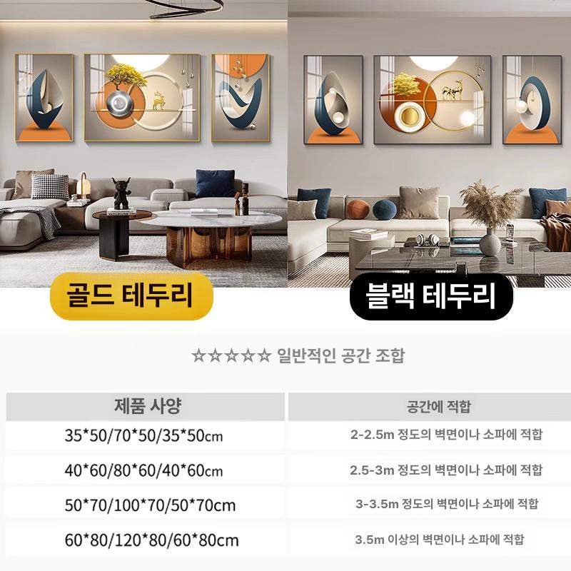 디자인 액자 식탁 모던 거실 추상화 벽화 벽걸이 프레임 북유럽 현관 침실 배경 주방 - 상세 이미지 3