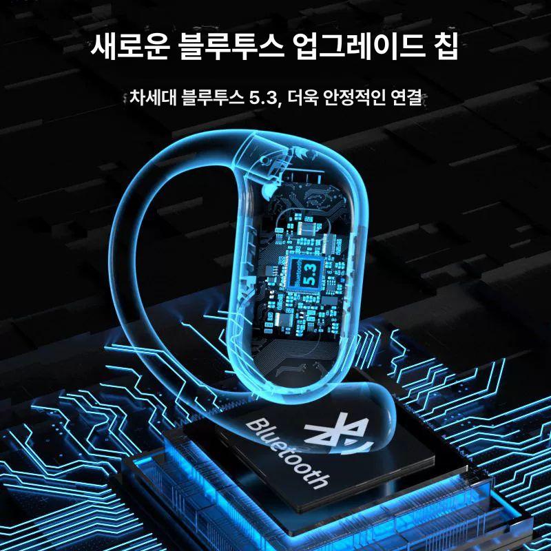 동시통역 이어폰 헤드폰 블루투스 회의 번역 배터리 호환 모드 캔슬링 버드 통역기 - 상세 이미지 5