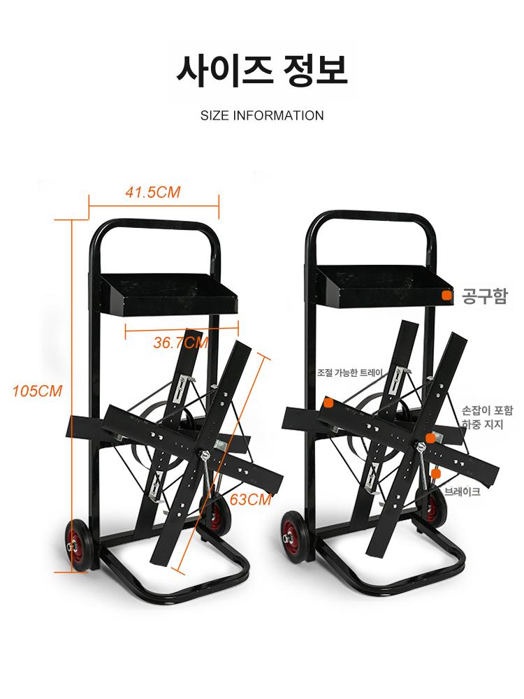 pp 밴드거치대 디스펜서 블랙 홀더 포장끈 스트랩 밴딩기 정리대 롤러 결속기 포장기 - 상세 이미지 2