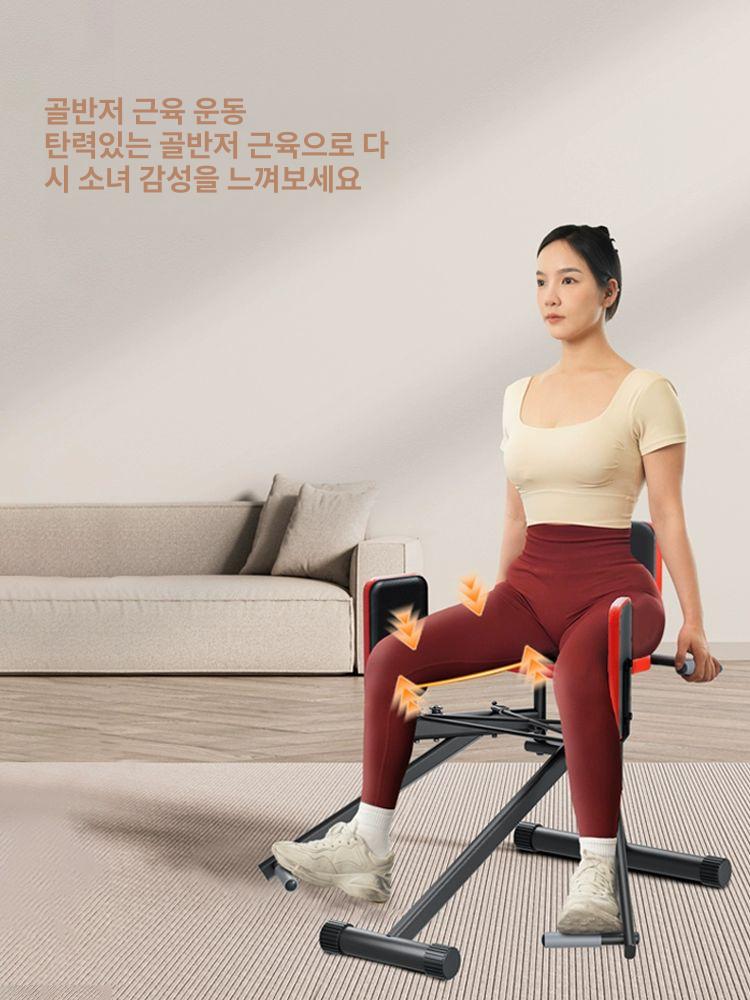 힙어브덕션 기구 피트니스 머신 엉덩이 헬스 코어 실내 근력운동 내전근 홈짐용 - 상세 이미지 3