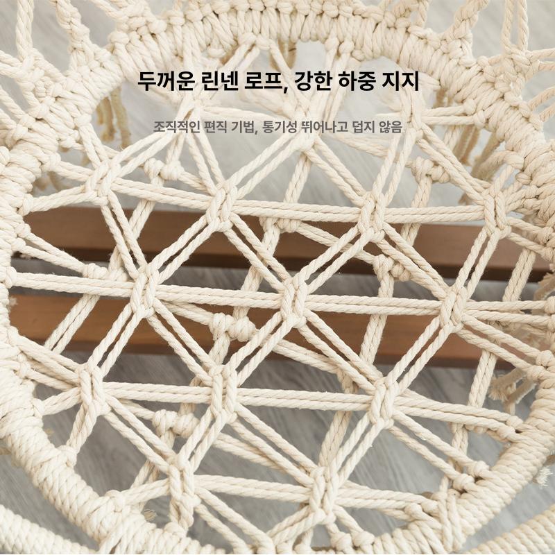 스윙 흔들의자 원목 흔들그네 체어 인테리어 야외용 방부목 정원용 실내 목재 - 상세 이미지 4
