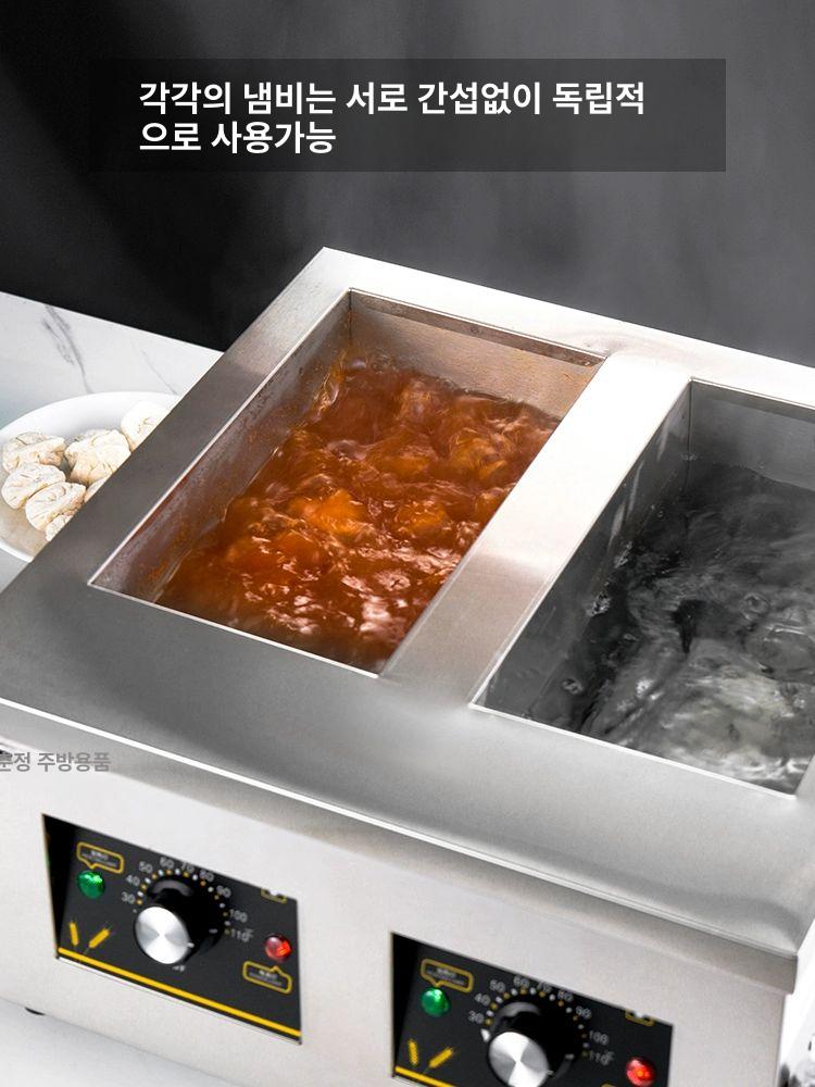 2구 업소용해면기 면삶기 삶는기계 국수 탕면기 라면조리기 요리 전기해면기 상업용 - 상세 이미지 3