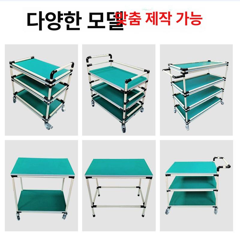 이동식 선반 트롤리 클린룸 바퀴 수납 다용도 크린룸 진열대 정리대 랙 실험실 웨건 - 상세 이미지 2