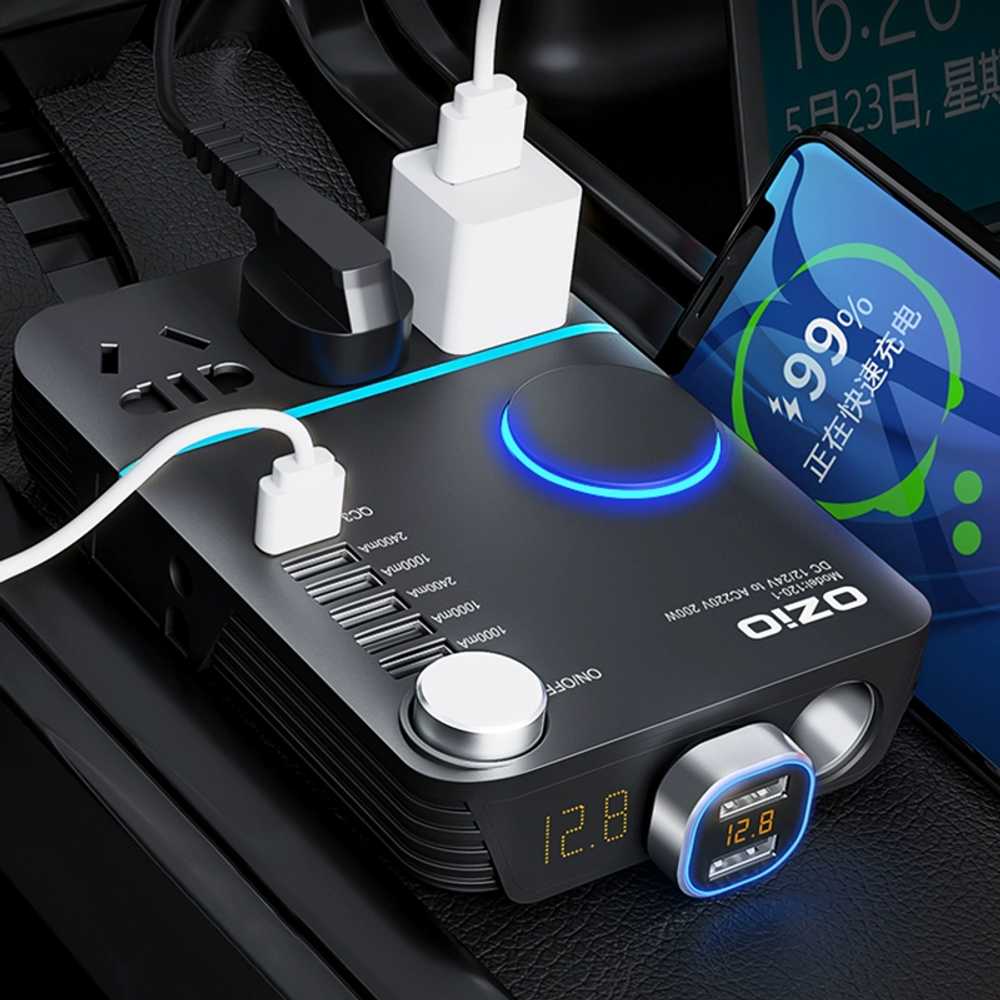 차량용멀티탭 시거잭 220v USB 변환기 용 충전기 멀티 - 상세 이미지 3