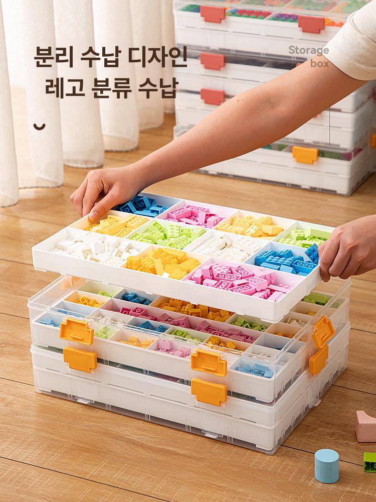 대용량 다용도정리함 수납함 보관함 수납박스 투명 침대밑 바퀴형 특대 수납상자 - 상세 이미지 2