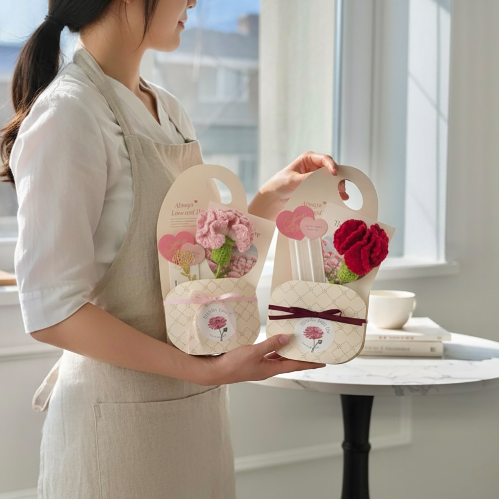 뜨개 카네이션 책갈피 스승의날 어버이날 용돈꽃 선생님 선물 - 상세 이미지 2