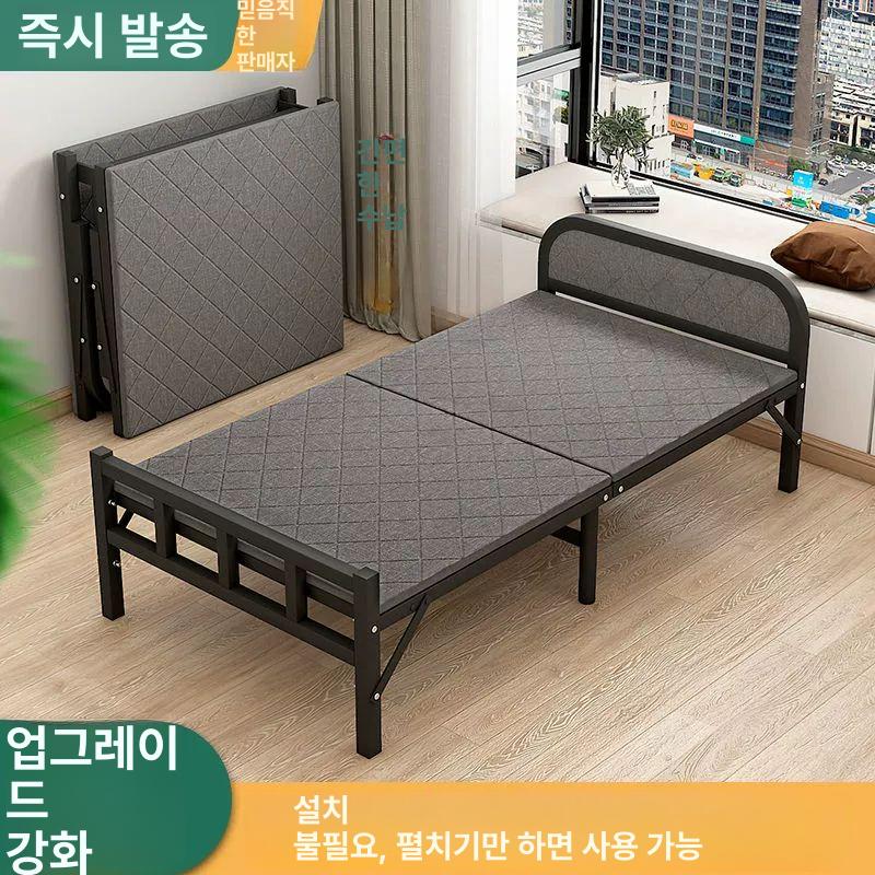 슈퍼싱글 베드 철제침대 받침대 침대틀 튼튼한 저상형침대프레임 조립 모던 헤드없는 - 상세 이미지 3
