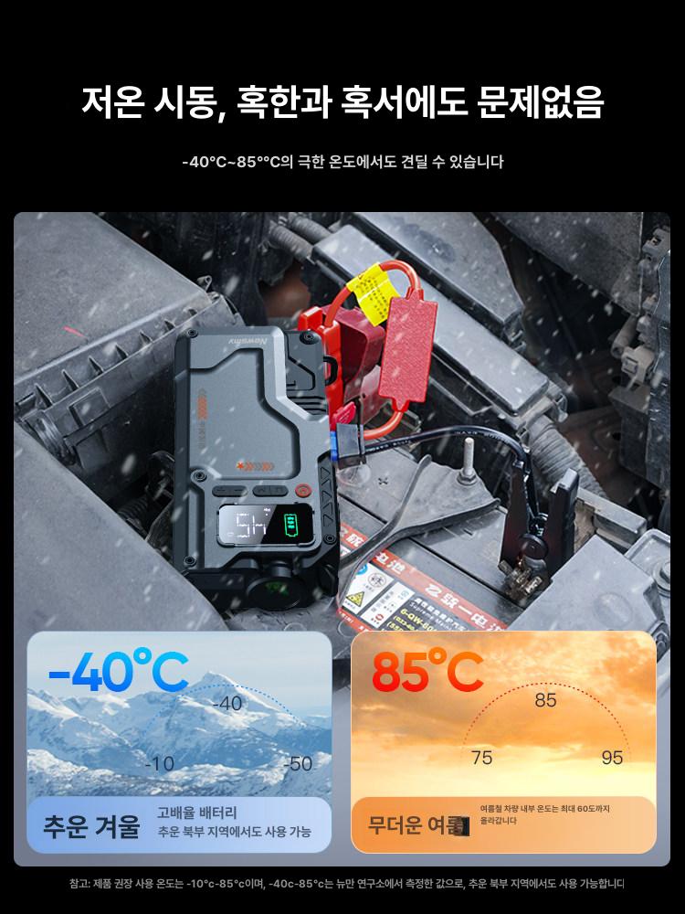 휴대용 바람넣기 전동펌프 전기 무선공기주입기 충전 고압 무선에어펌프 차량용 - 상세 이미지 4