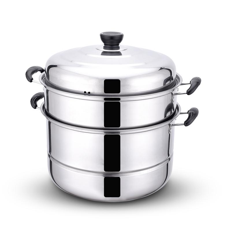 다기능 대형찜기 스테인리스 스테인레스 스티머 다용도 찜솥 찜냄비 다층 홑겹 주방 - 상품 이미지