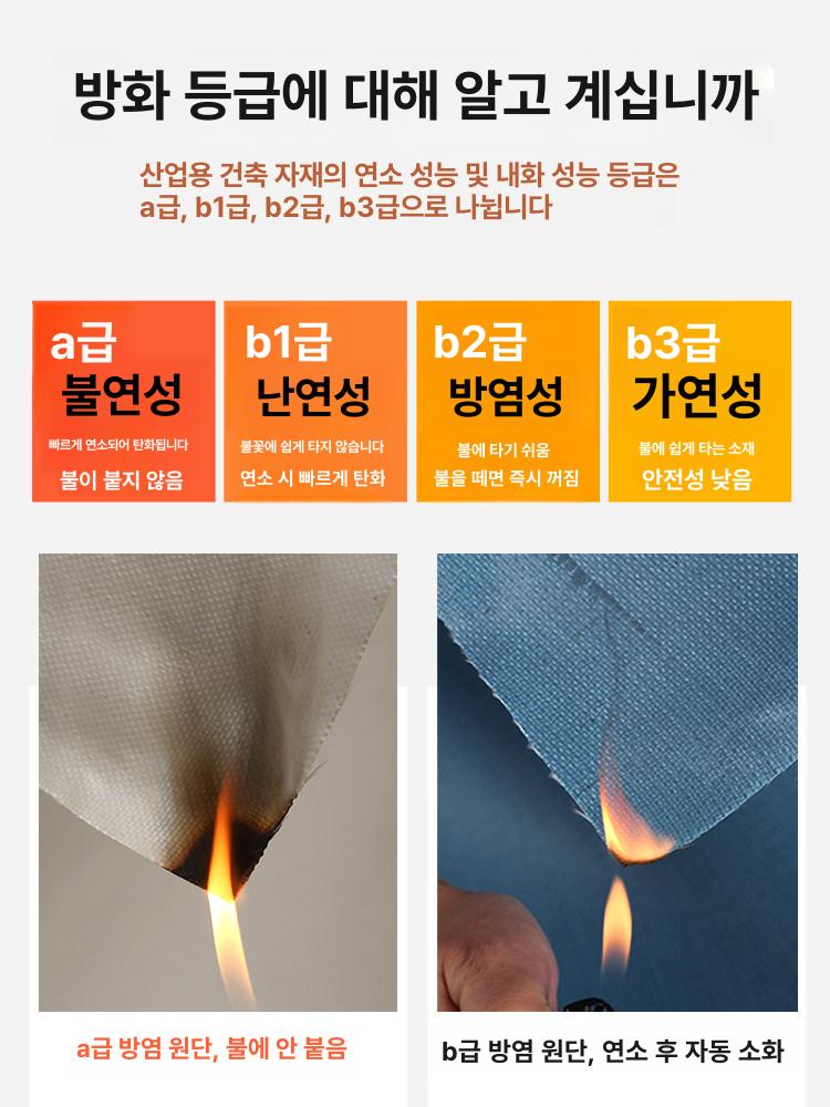 불연 불꽃방지포 커버 난연성 불티 방화포 열방지포 내화 담요 실리카포 화재방지 - 상세 이미지 3