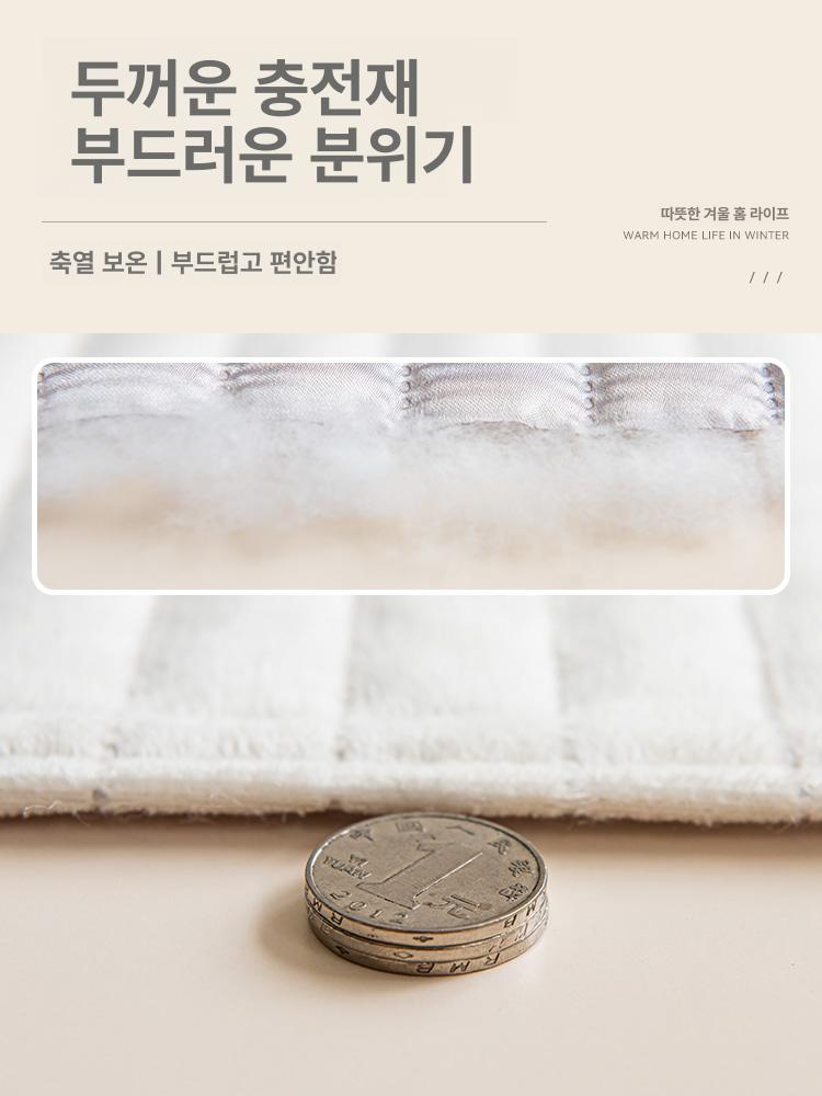 암막 보온커튼 퀄팅 누빔커튼 극세사방한커튼 따뜻한 창문 외풍차단 거실단열 - 상세 이미지 3