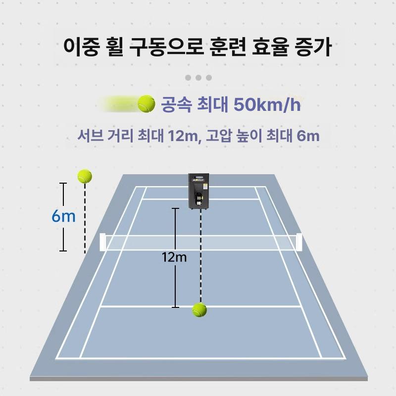 초급자 머신기 리턴볼 실내 테니스연습기 볼연습기 테니스볼 혼자하는 발사기 - 상세 이미지 4