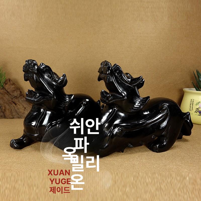 전통 장식품 조각상 크리스탈 수공예품 인테리어 소품 거실 드래곤 풍수 여의주 - 상세 이미지 5