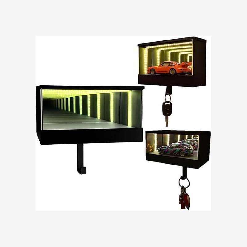 led 키홀더 자동차 키걸이 인테리어 훅 벽걸이형 키링 데코 보관 설치 장식 후크 - 상세 이미지 2