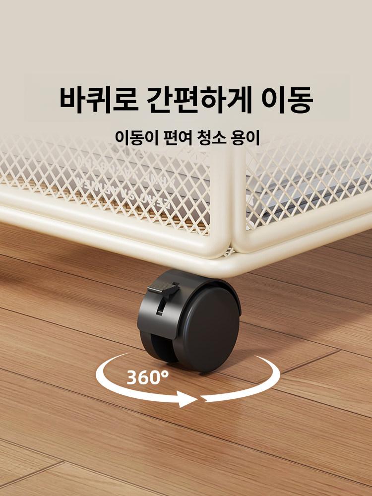 이동식 소품정리함 다용도 수납바구니 바스켓 보관함 수납상자 바퀴형 수납정리함 - 상세 이미지 4