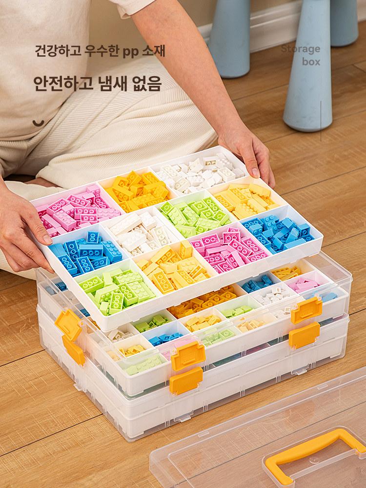 대용량 다용도정리함 수납함 보관함 수납박스 투명 침대밑 바퀴형 특대 수납상자 이미지 6