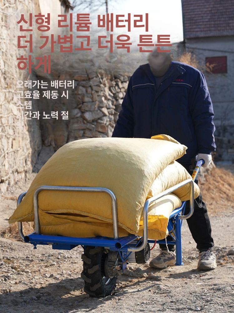 과수원 전기삼륜차 화물 다목적 카트 전동수레 세발 겸용 적재함 농업용운반차 - 상세 이미지 3