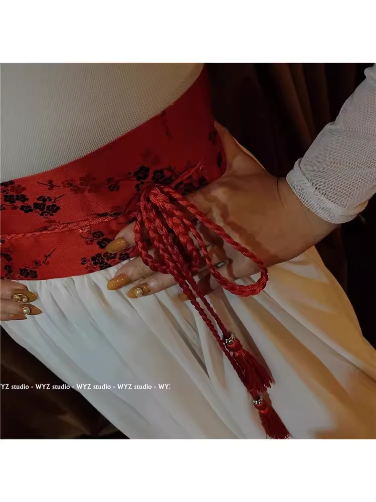 한복허리띠 양단 코디 스트랩 레이어드 액세서리 넓은 - 상세 이미지 3