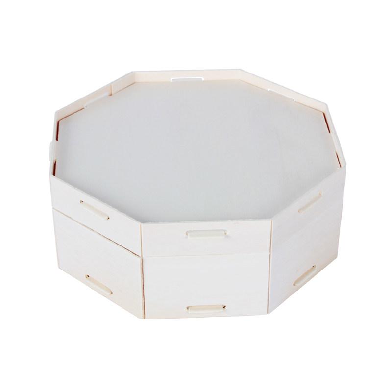 원형 포장박스 곶감단지 고급 투명 아크릴 선물상자 리본 선물박스 답례용 크라프트 - 상세 이미지 5