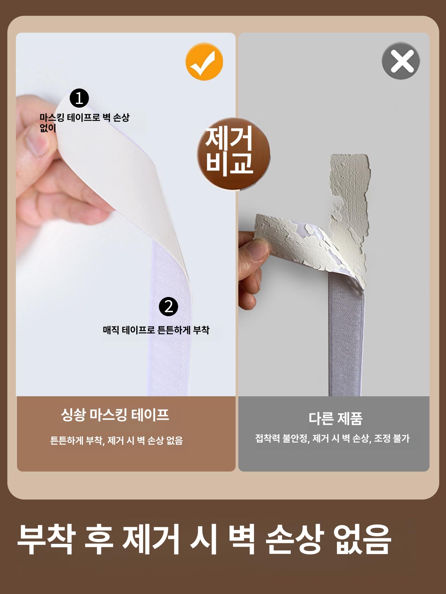 프리미엄 게시판 대형 알림판 부착식 회사 펠트보드 학원 공지 벽걸이 코르크 메모 - 상세 이미지 2