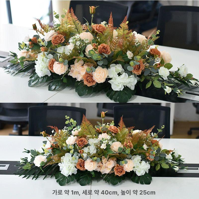웨딩 대형테이블조화 호텔 행사장 소품 결혼식 꽃장식 플라워 예식장 파티 촬영용 - 상세 이미지 5