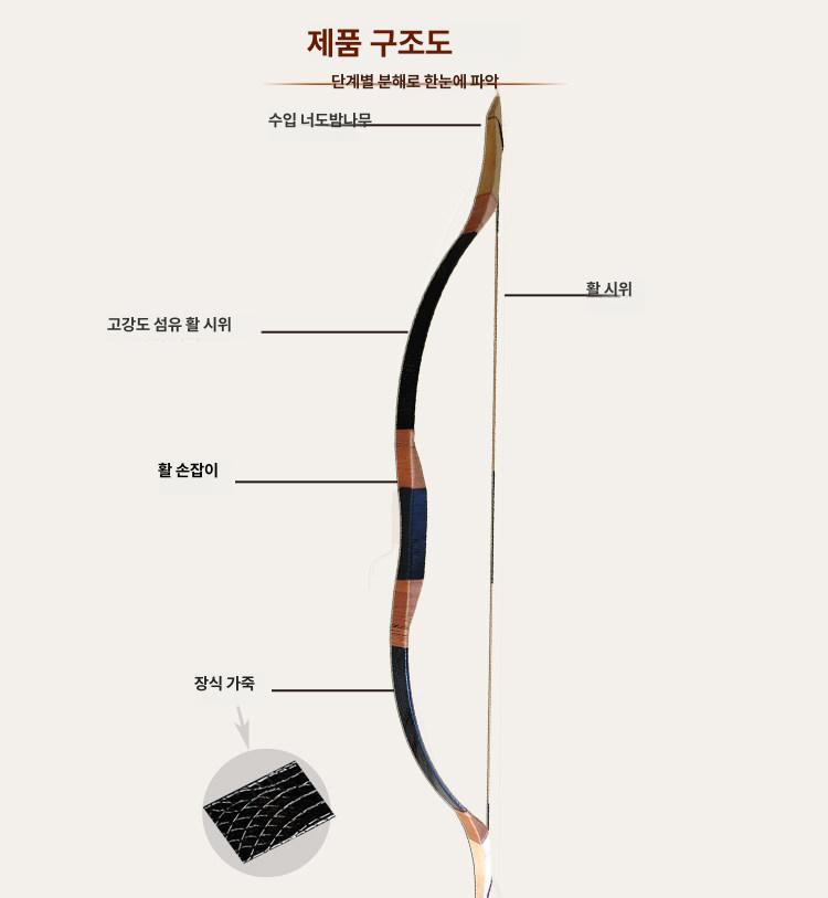 국궁활 몽골 활쏘기 화살 양궁용품 전통 야외 스포츠 대회 - 상세 이미지 3