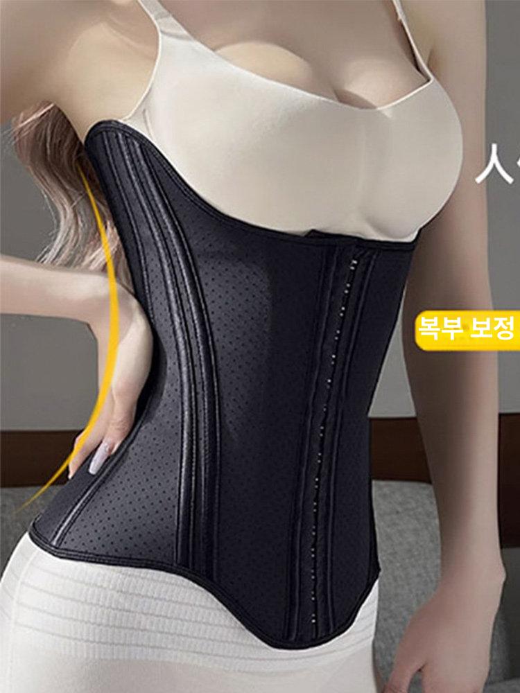코로셋 코르셋 여자 보정 운동코르셋 웨딩 블랙 조이기 압박 - 상세 이미지 3