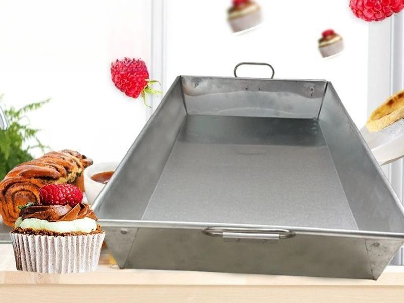 대왕 베이킹몰드 업소용 스퀘어팬 베이킹팬 금형 직사각형 카스테라틀 직각 거대 - 상세 이미지 3