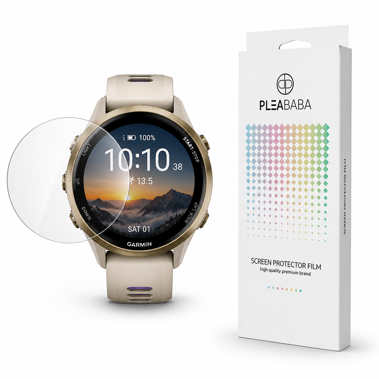 고선명 퍼포먼스 플리바바 가민 포러너 액정보호필름 스마트 워치 보호 필름 Garmin포러너 970, 47mm, 2매입 - 상품 이미지