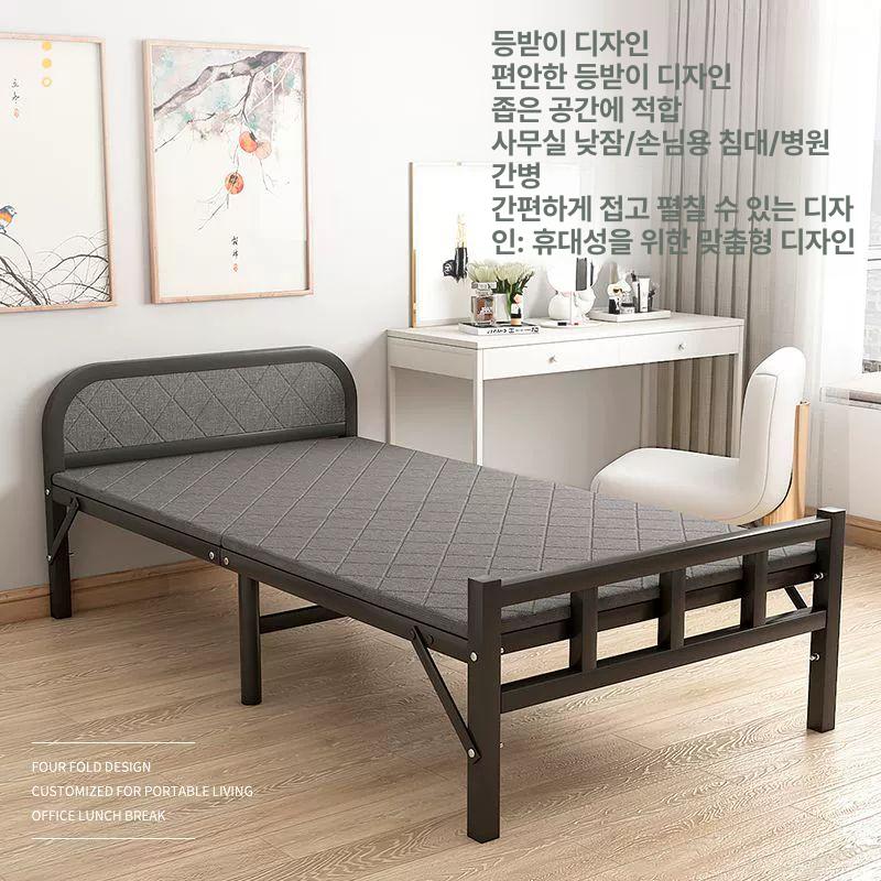 슈퍼싱글 베드 철제침대 받침대 침대틀 튼튼한 저상형침대프레임 조립 모던 헤드없는 - 상세 이미지 4