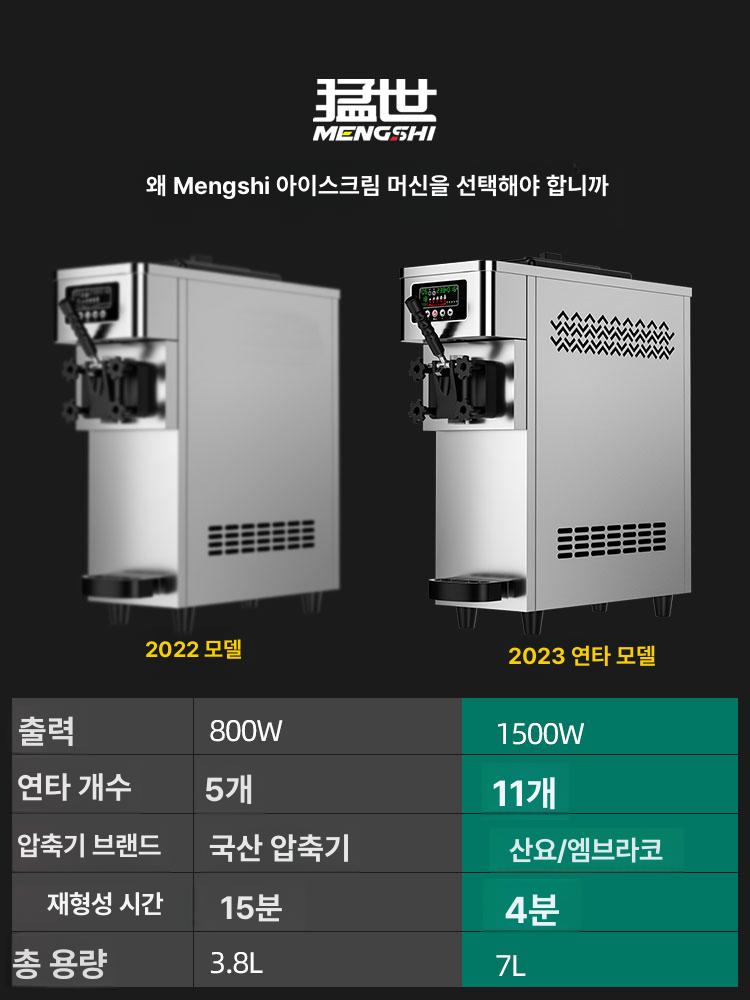 업소용 소프트아이스크림기계 가정용 홈메이드 전기 머신 메이커 만들기 소프트콘 - 상세 이미지 2