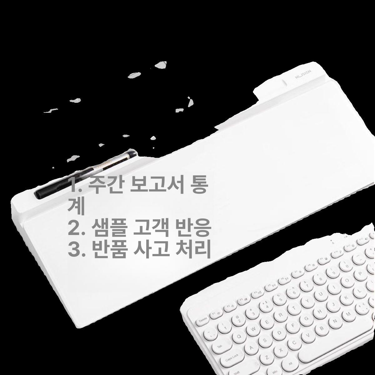 데스크탑 화이트보드 미니 유리칠판 보드지우기 탁상용 수납 - 상세 이미지 5