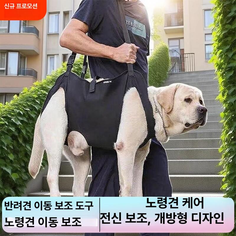 강아지 허리보호대 하네스 노견 보조 애완동물 벨트 강아지 여행 보조 - 상세 이미지 3