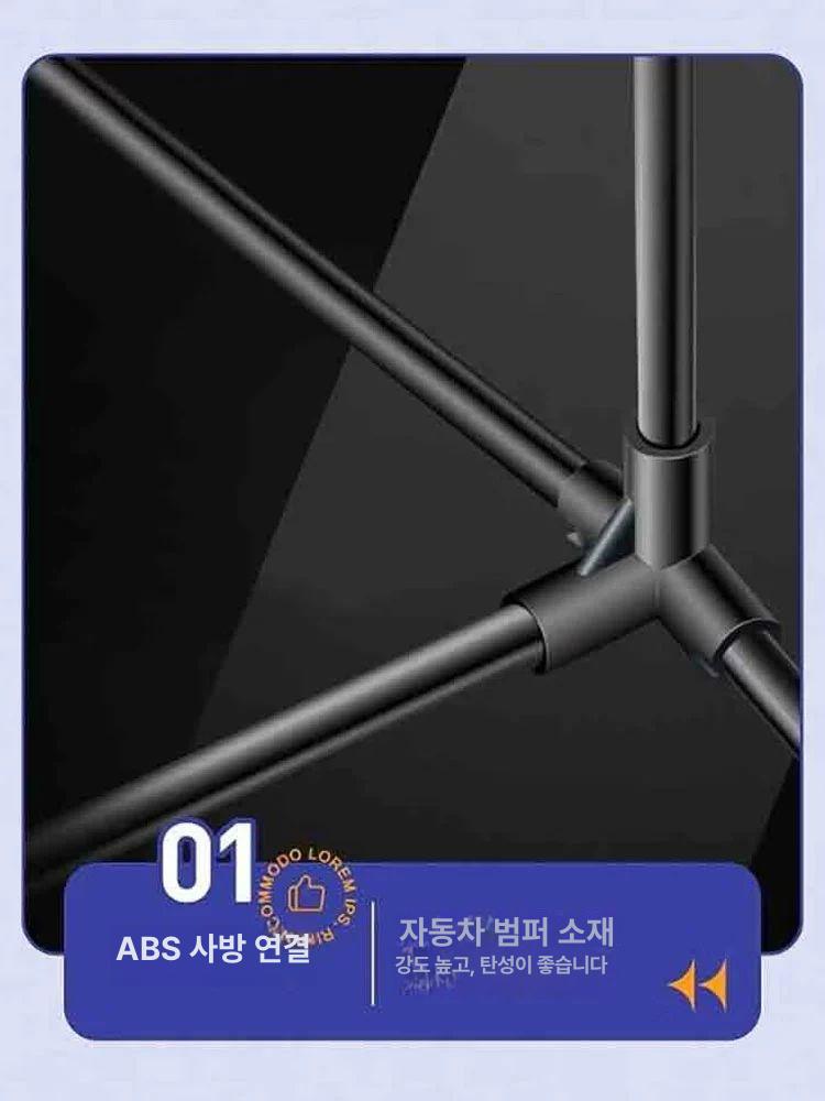 간이 네트 배드민턴 접이식 폴대 그물망 지주대 이동식 야외 지지대 간편설치 프레임 - 상세 이미지 4