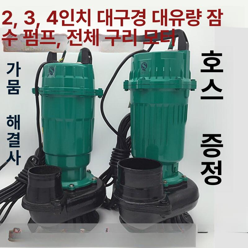 양수기 물빼기 수중펌프 관수 관개 물펌프 워터펌프 수중모터 하수 자동배수 - 상세 이미지 2