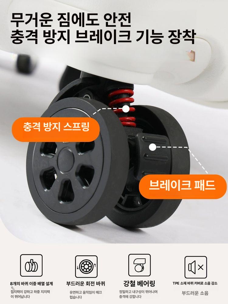 여행 소프트캐리어 확장형 출장 트롤리 가방 초경량 남성용 방수캐리어 천 기내 - 상세 이미지 4