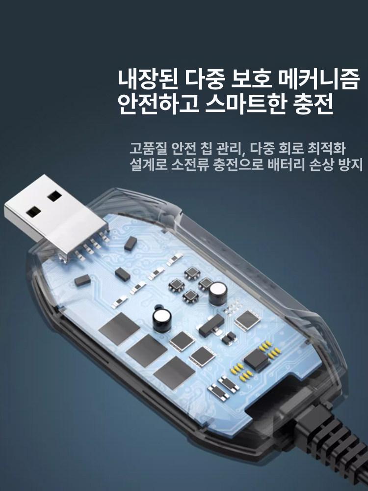 오토바이 배터리충전기 휴대용 완속 바이크 부스터 보조 스쿠터 - 상세 이미지 4